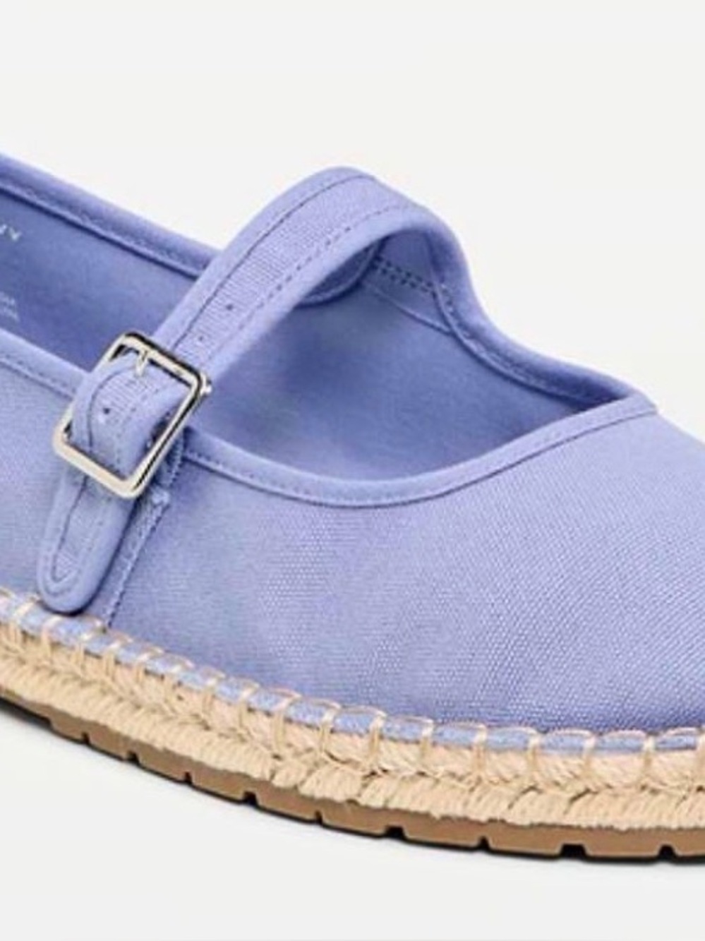 Old Navy Lilac Canvas Mary Jane Espadrille Sandals